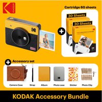 Kodak Lençóis + Kit Acessórios Câmera Instantânea Mini Shot 3 Era 3X3 + 60