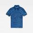 Gstar Core Indigo Pique Short Sleeve Polo Shirt