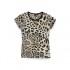 Gstar T-Shirt Manche Courte Leopard Straight Round Neck