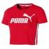 Puma Tape Logo Croped Short Sleeve T-Shirt