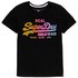 Superdry T-Shirt Manche Courte Vintage Logo Spectrum Fade