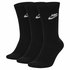 Nike Sportswear Everyday Essential Crew sokker 3 par