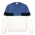 Lacoste Crewneck Colorblock Wool And Cotton Blend Sweater