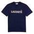 Lacoste Crew Neck Check Badge Cotton Kurzarm T-Shirt