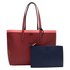Lacoste Bolsa Tote Anna Reversible Contrast Band Coated Canvas