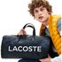 Lacoste L.12.12 Signature Detachable Shoulder Strap Leather Duffle Bag