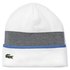 Lacoste Made In France Texturised Band Cotton Blend Knit Beanie