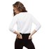 Lacoste V Neck Flowing Cotton Long Sleeve T-Shirt