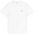 Lacoste Crew Neck Mini Houndstooth Cotton Kurzarm T-Shirt