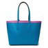 Lacoste Anna Reversible Contrast Band Coated Canvas Tote Bag