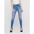 Only Jean Blush Life Mid Waist Skinny Ankle Raw REA4347