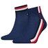 Tommy Hilfiger Iconic Stripe Quarter Socken 2 Paare