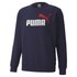 Puma Essentials 2 Colors Crew Big Logo Αθλητική μπλούζα