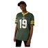 New Era Camiseta de manga curta com decote em V NFL Oversized Green Bay Packers
