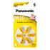 Panasonic PR 10 Zinc Air 6 Stücke Batterien