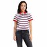 Tommy jeans Crop Contrast Stripe Short Sleeve Polo Shirt