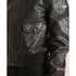 Superdry Studios Knit Collar Leather Bomber Jacket